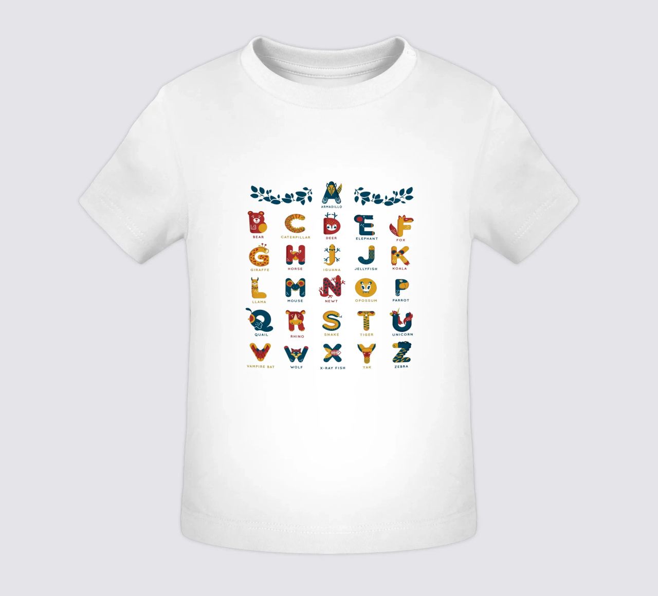 mon premier alphabet t-shirt pour bébé de BABY ART PRINTS