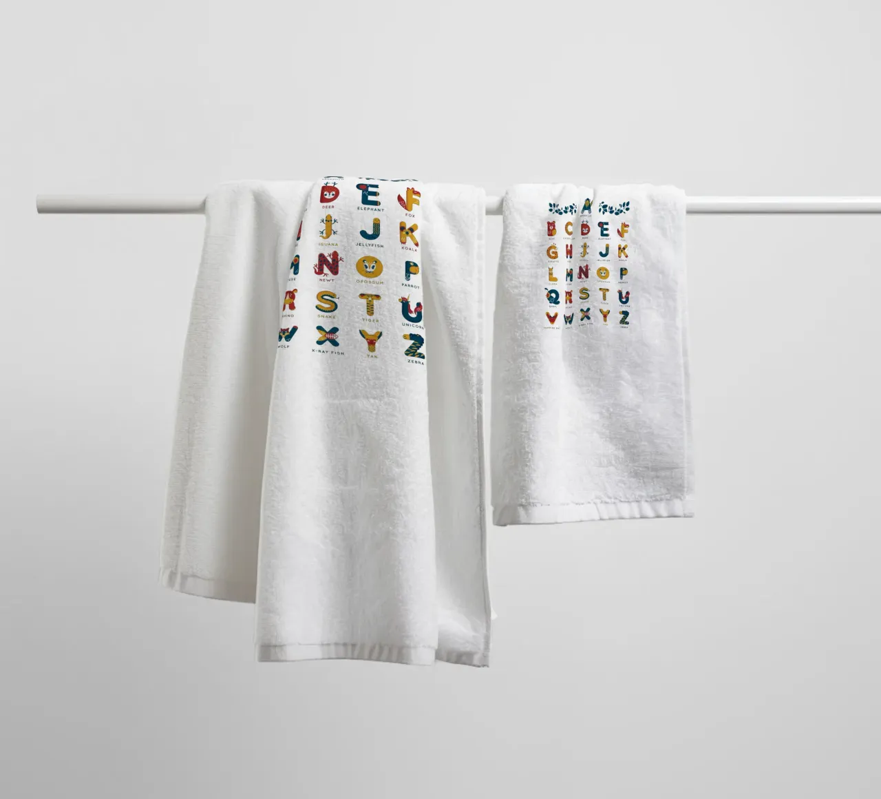 my first alphabet towel by 🐹 BABY ART PRINTS