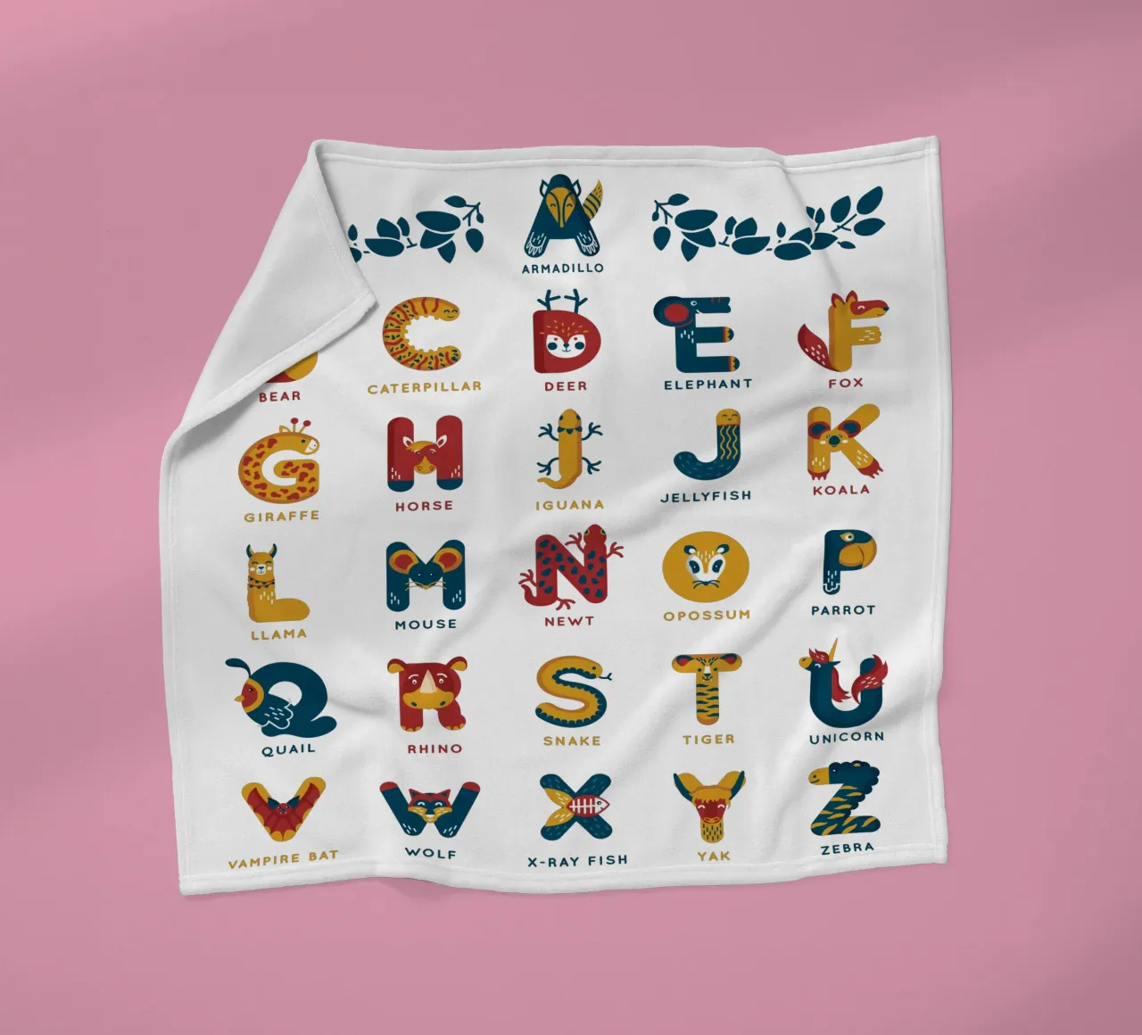 il mio primo alfabeto coperta in pile da BABY ART PRINTS