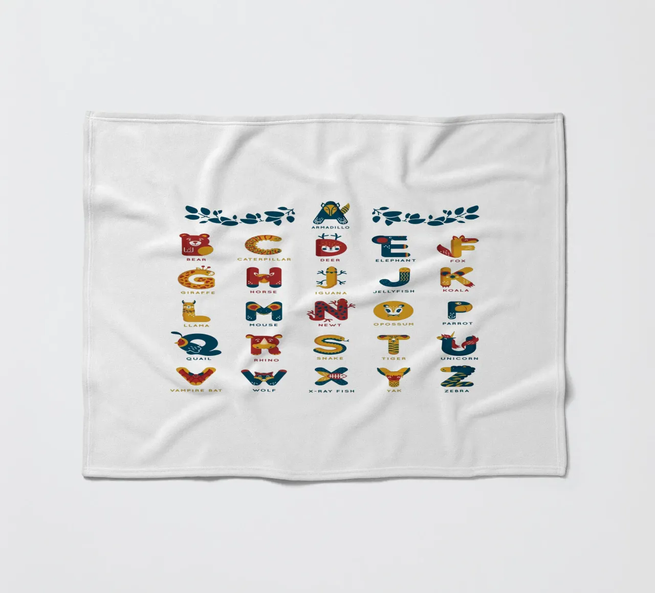 il mio primo alfabeto coperta in pile da BABY ART PRINTS