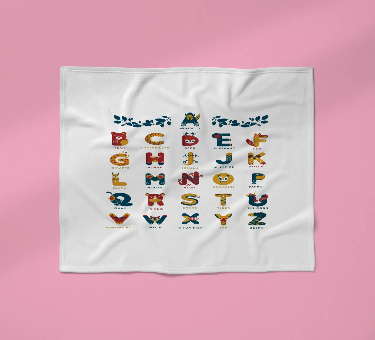 il mio primo alfabeto coperta in pile da BABY ART PRINTS