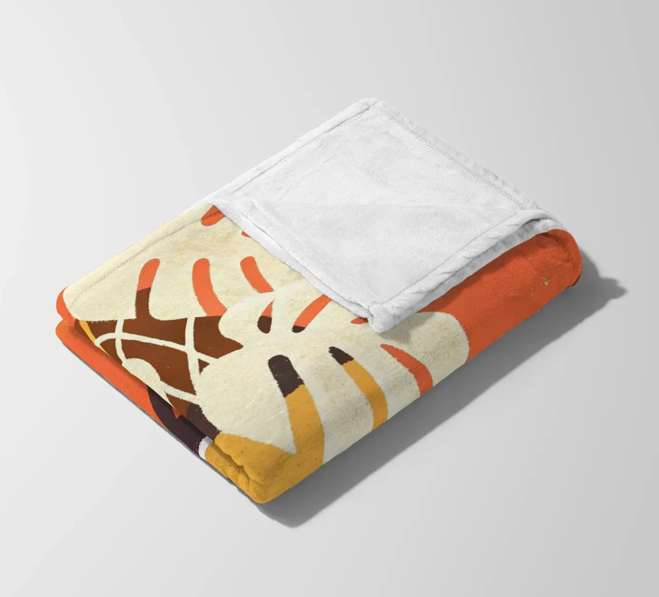 Monstera Retro Pop Flower coperta in pile da THE LATEST SHOP