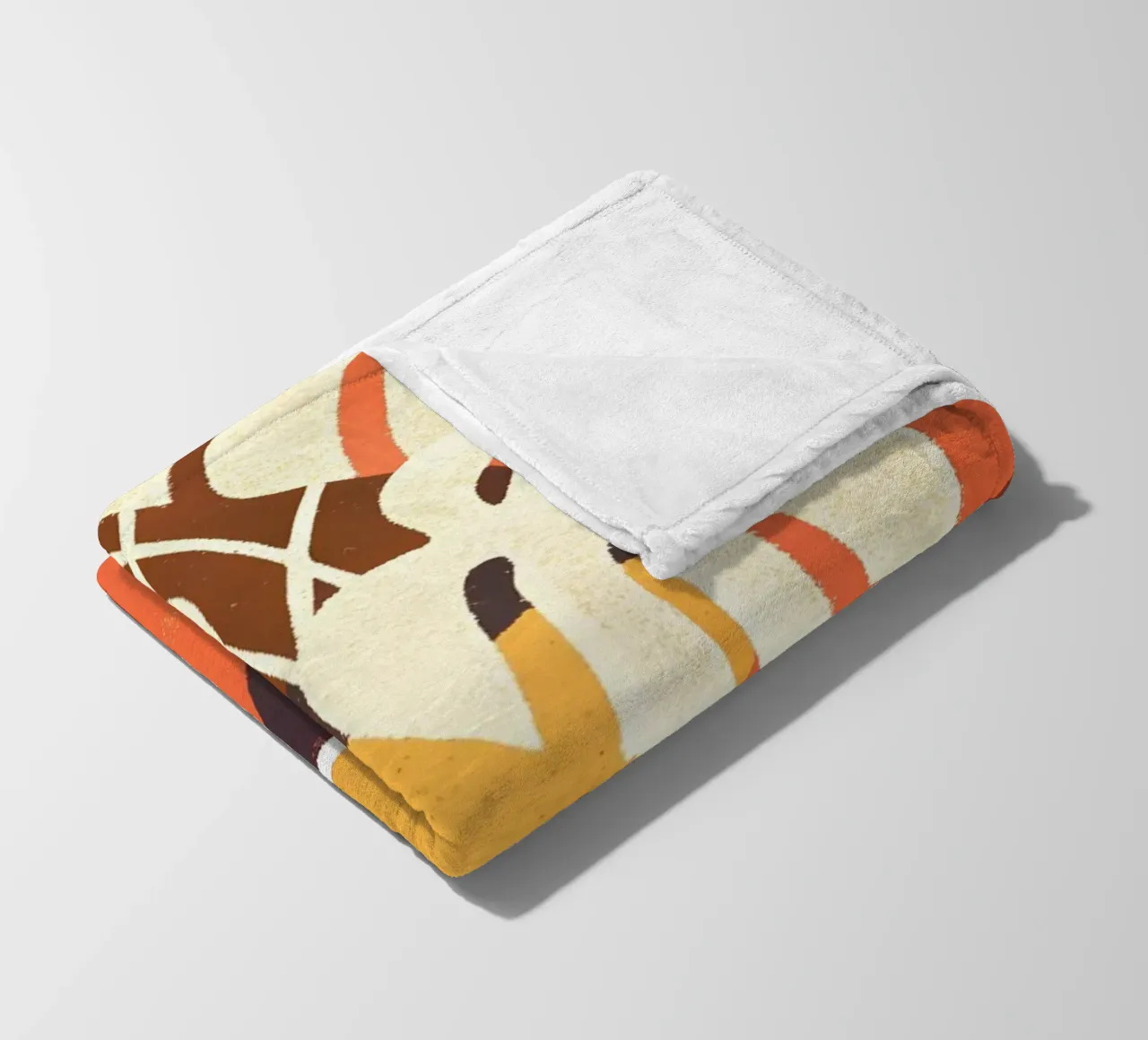 Monstera Retro Pop Flower coperta in pile da THE LATEST SHOP