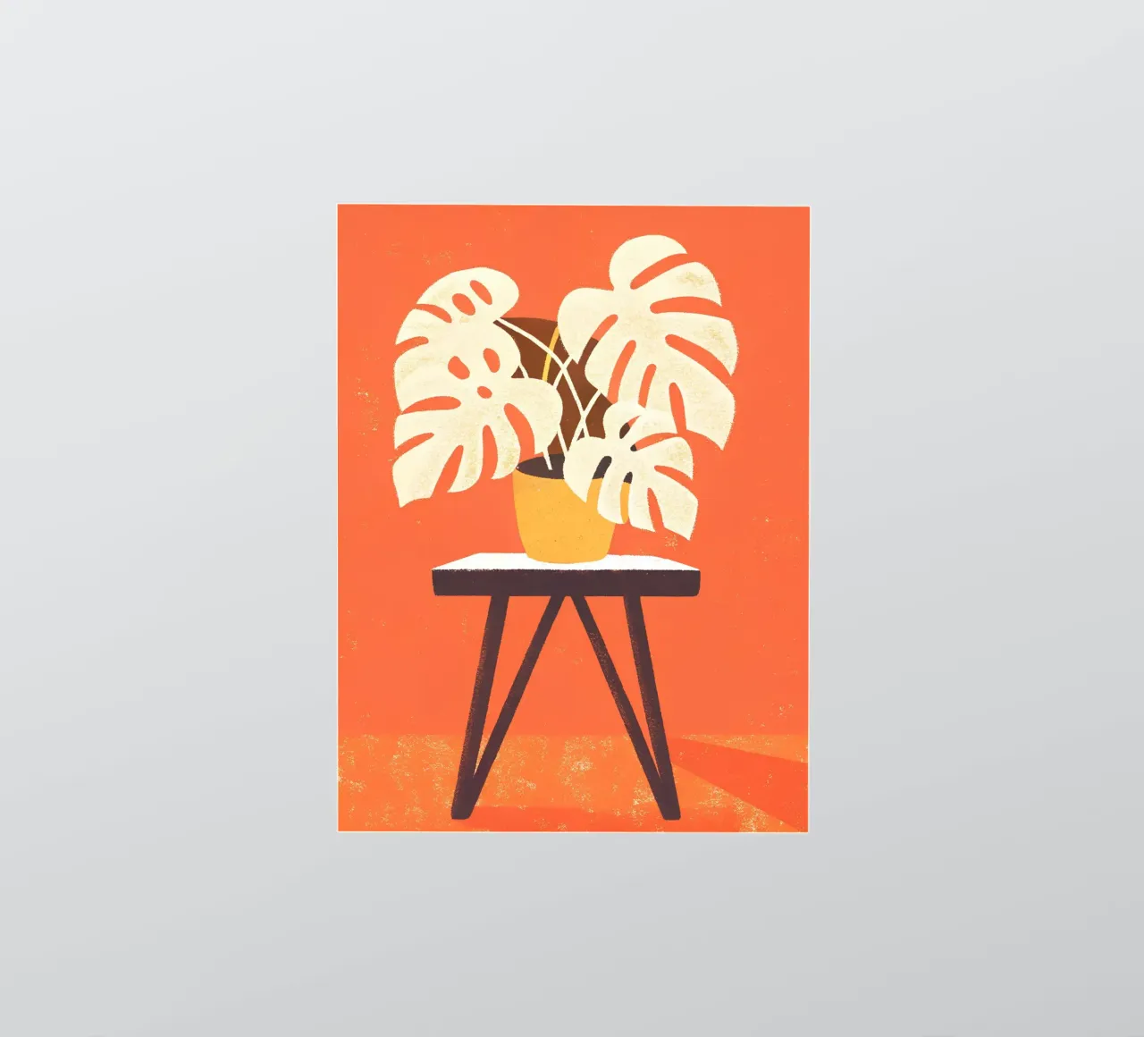 Monstera Retro Pop Flower sticker by THE LATEST SHOP