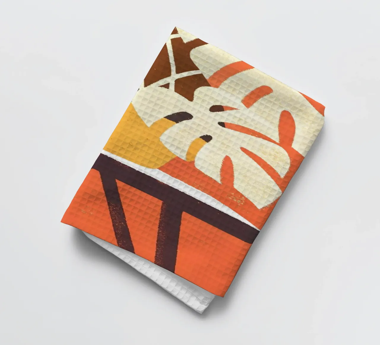 Monstera Retro Pop Flower canovaccio da cucina da THE LATEST SHOP
