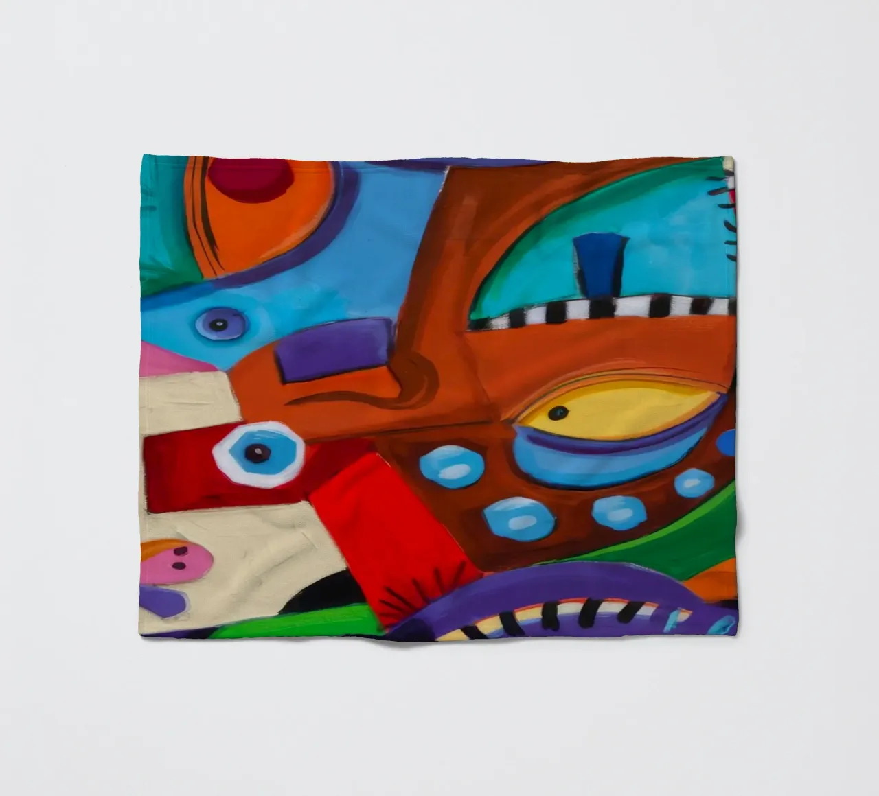 Surreal Eye Wonderland fleece blanket by Monarco Virtuoso