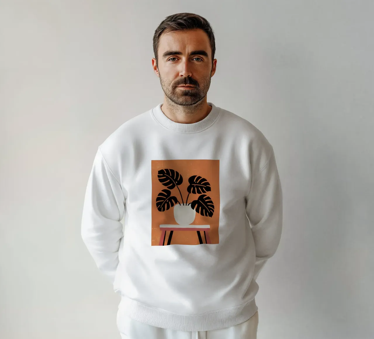 Monstera Retro Pop Flower felpa da THE LATEST SHOP