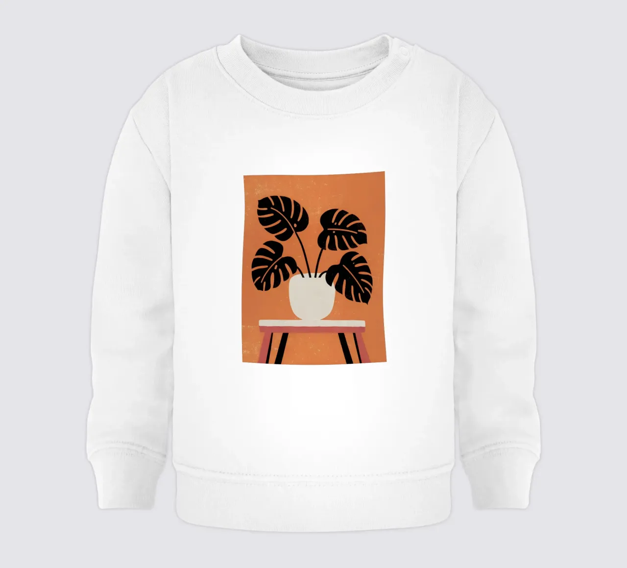 Monstera Retro Pop Flower felpa neonato da THE LATEST SHOP