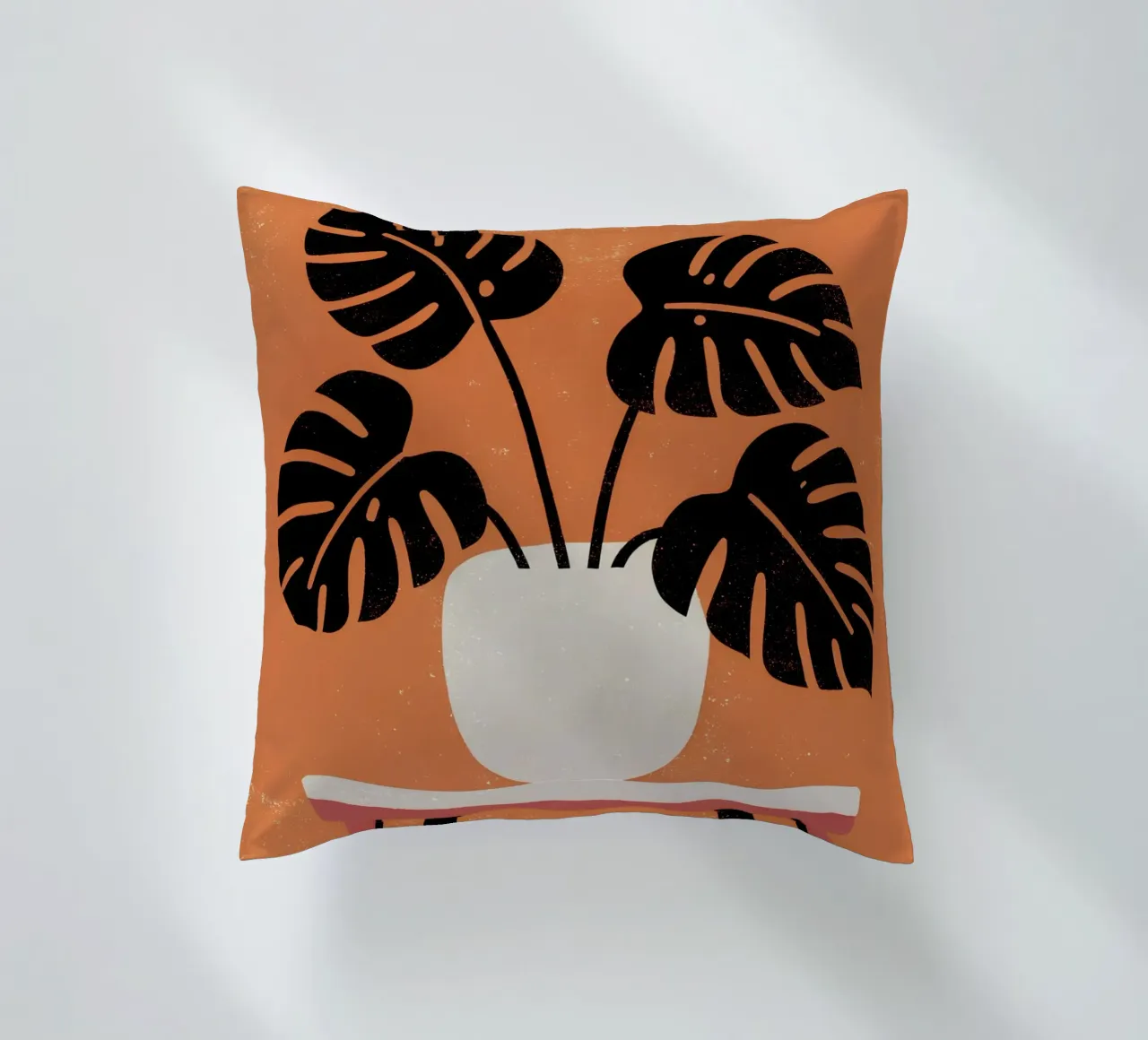 Monstera Retro Pop Flower cuscino da THE LATEST SHOP