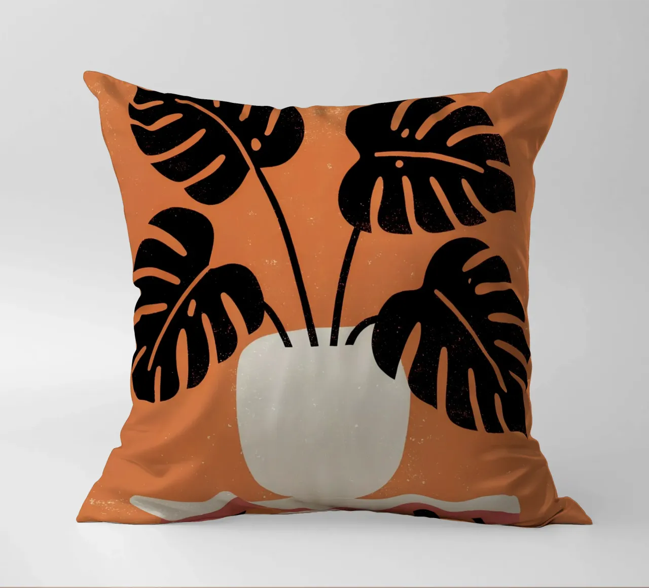 Monstera Retro Pop Flower cuscino da THE LATEST SHOP