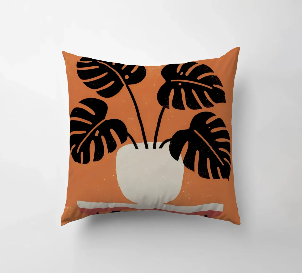Monstera Retro Pop Flower cuscino da THE LATEST SHOP