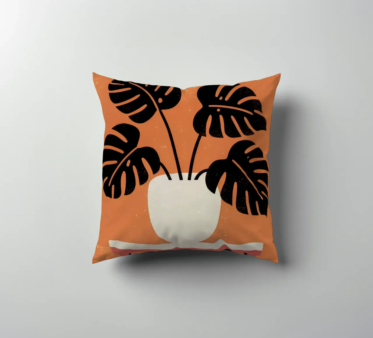 Monstera Retro Pop Flower cuscino da THE LATEST SHOP