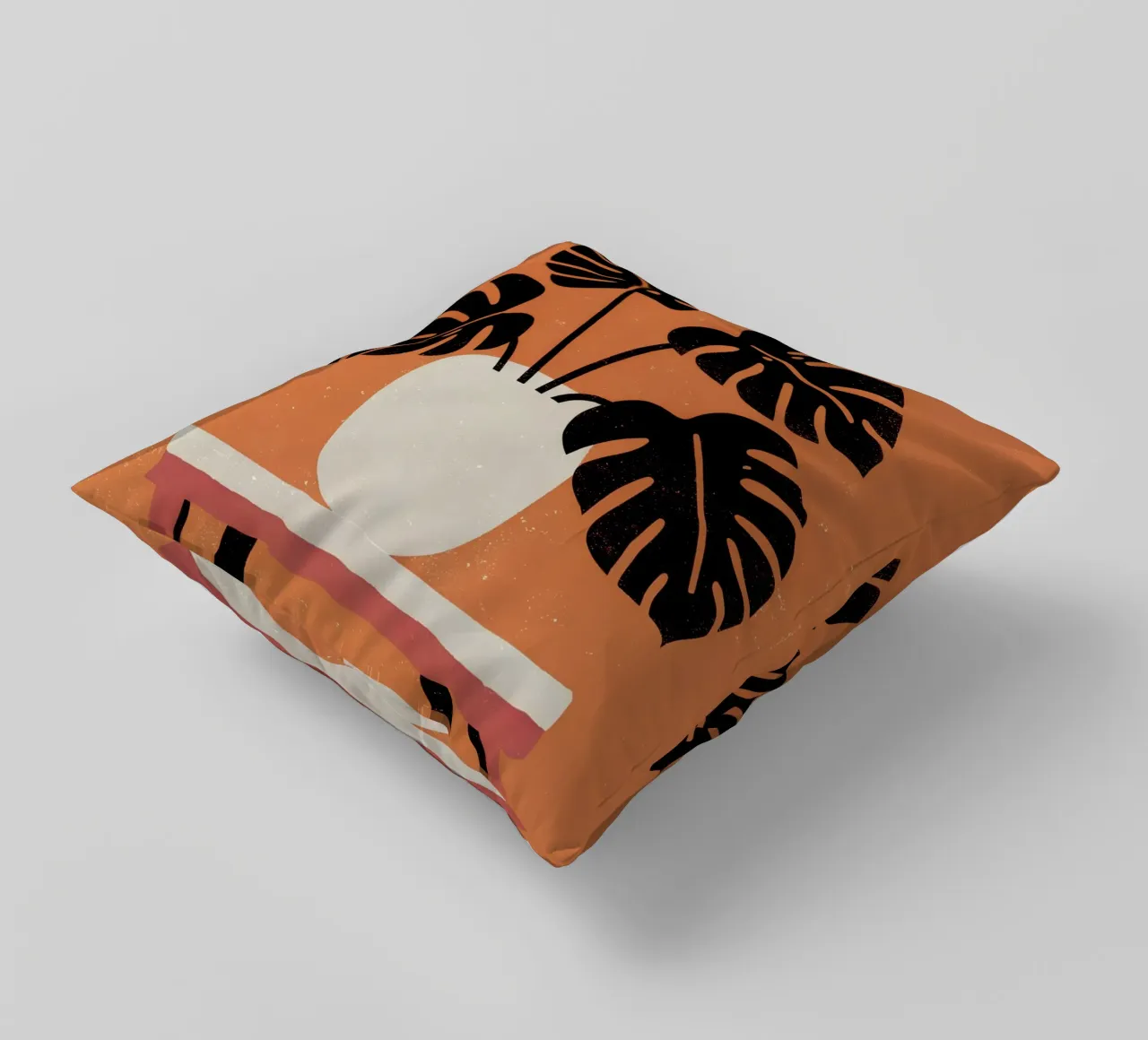 Monstera Retro Pop Flower cuscino da THE LATEST SHOP