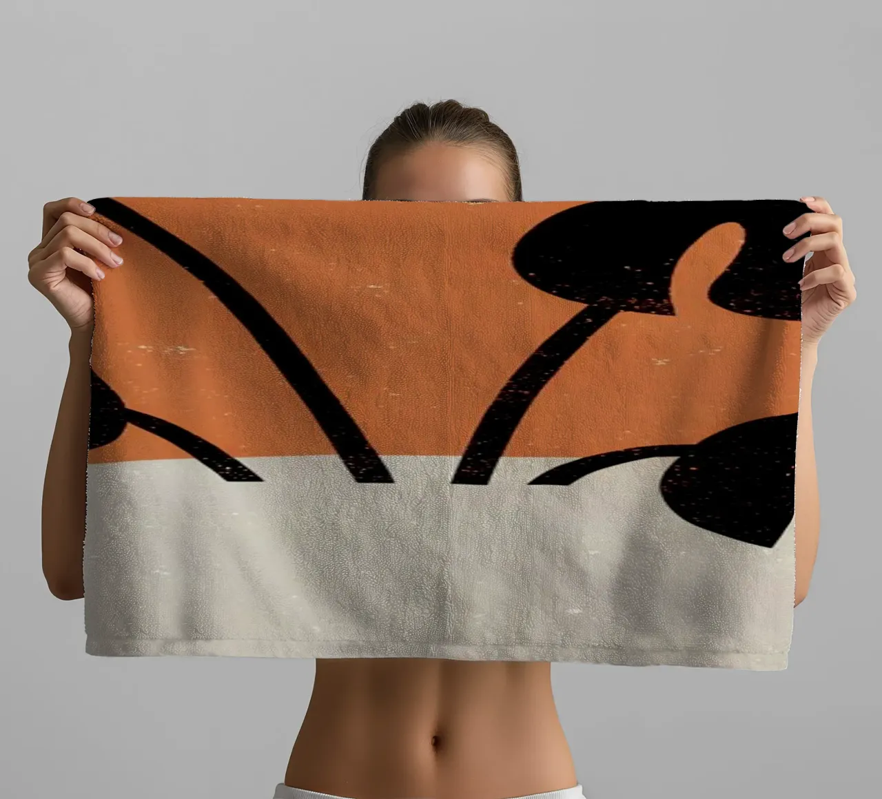 Monstera Retro Pop Flower asciugamano da bagno da THE LATEST SHOP