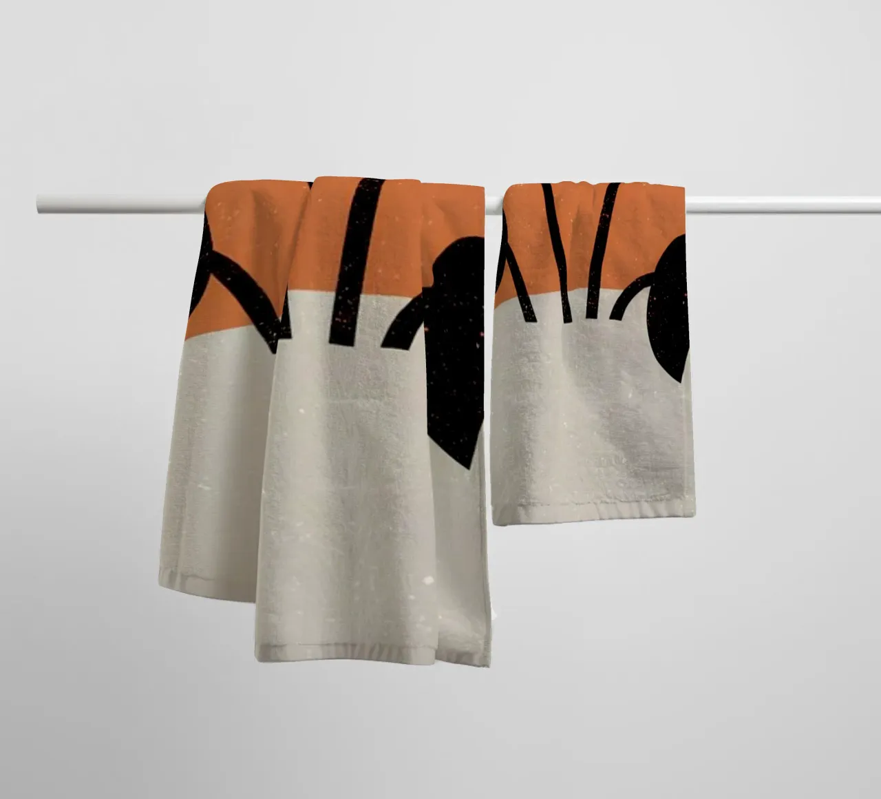 Monstera Retro Pop Flower asciugamano da bagno da THE LATEST SHOP