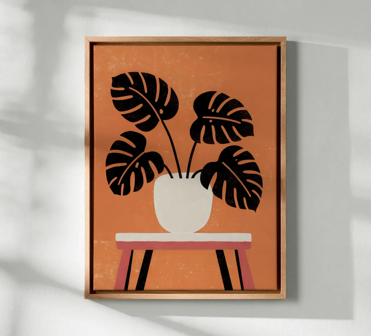 Monstera Retro Pop Flower toile de THE LATEST SHOP