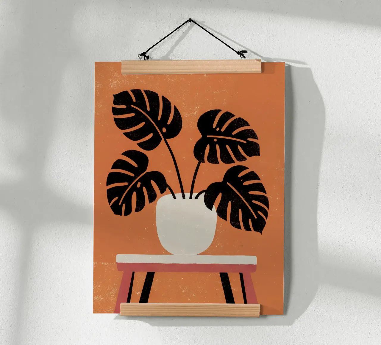 Monstera Retro Pop Flower carta hahnemühle da THE LATEST SHOP