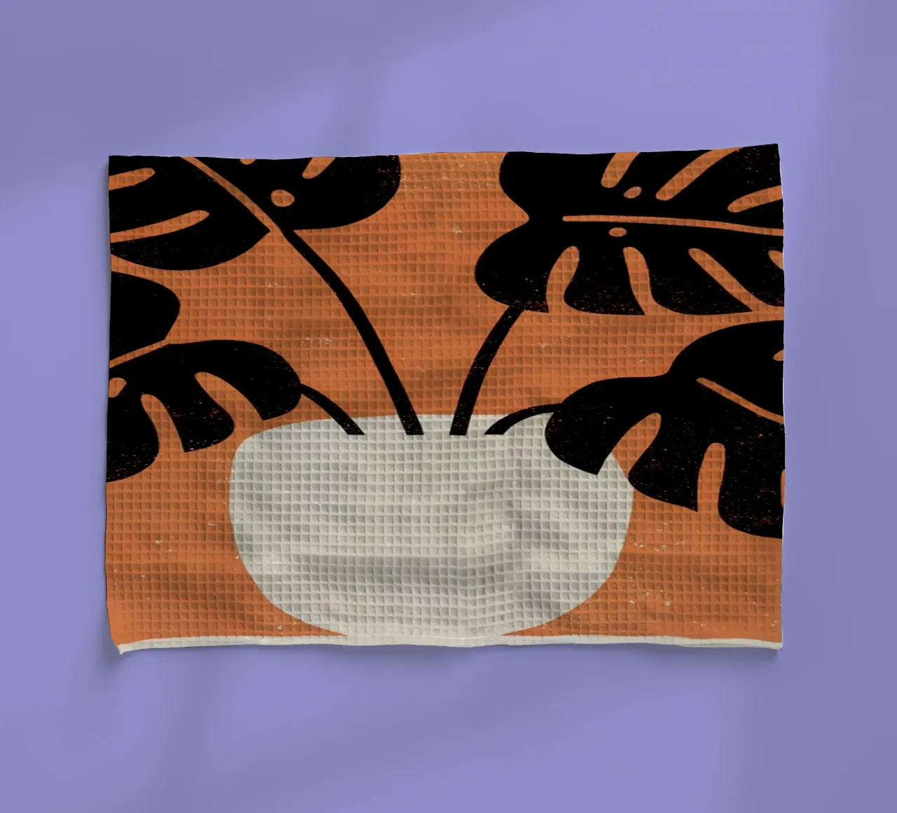 Monstera Retro Pop Flower torchon de THE LATEST SHOP