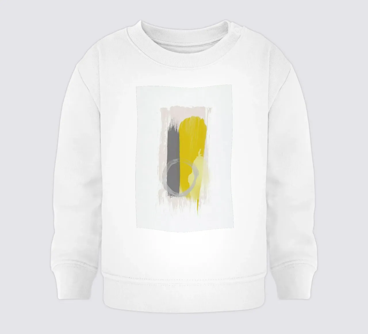 Grey and Yellow felpa neonato da Pure