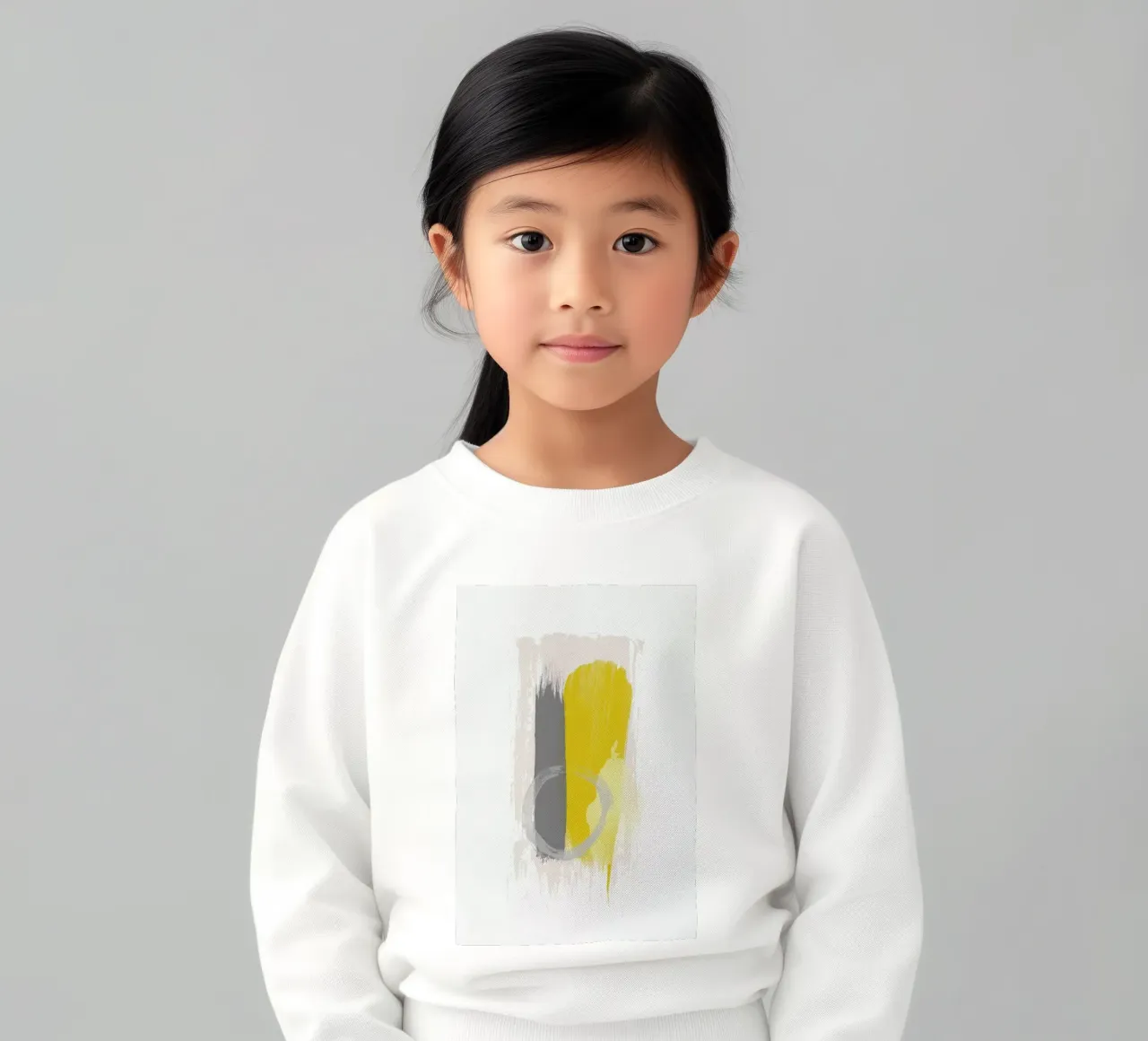 Grey and Yellow felpa bambino da Pure
