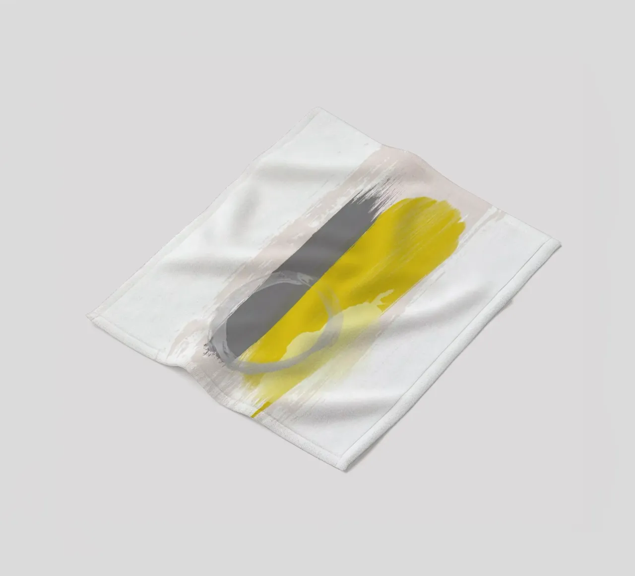 Grey and Yellow coperta in pile da Pure