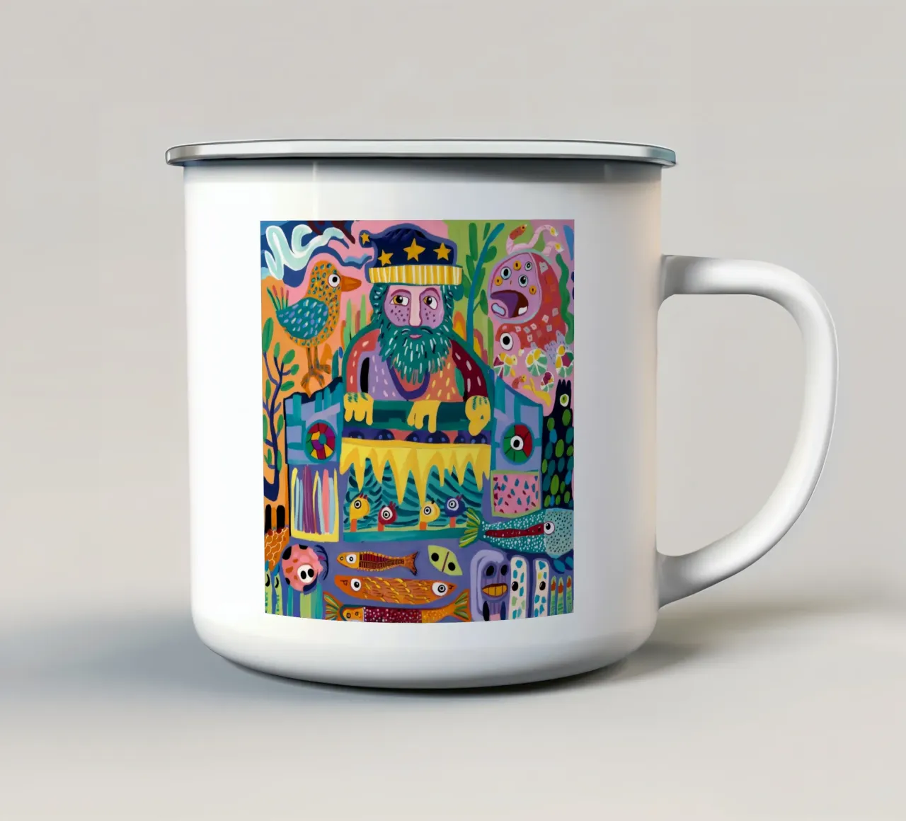 Regno della foresta incantata tazza in smalto da Monarco Virtuoso