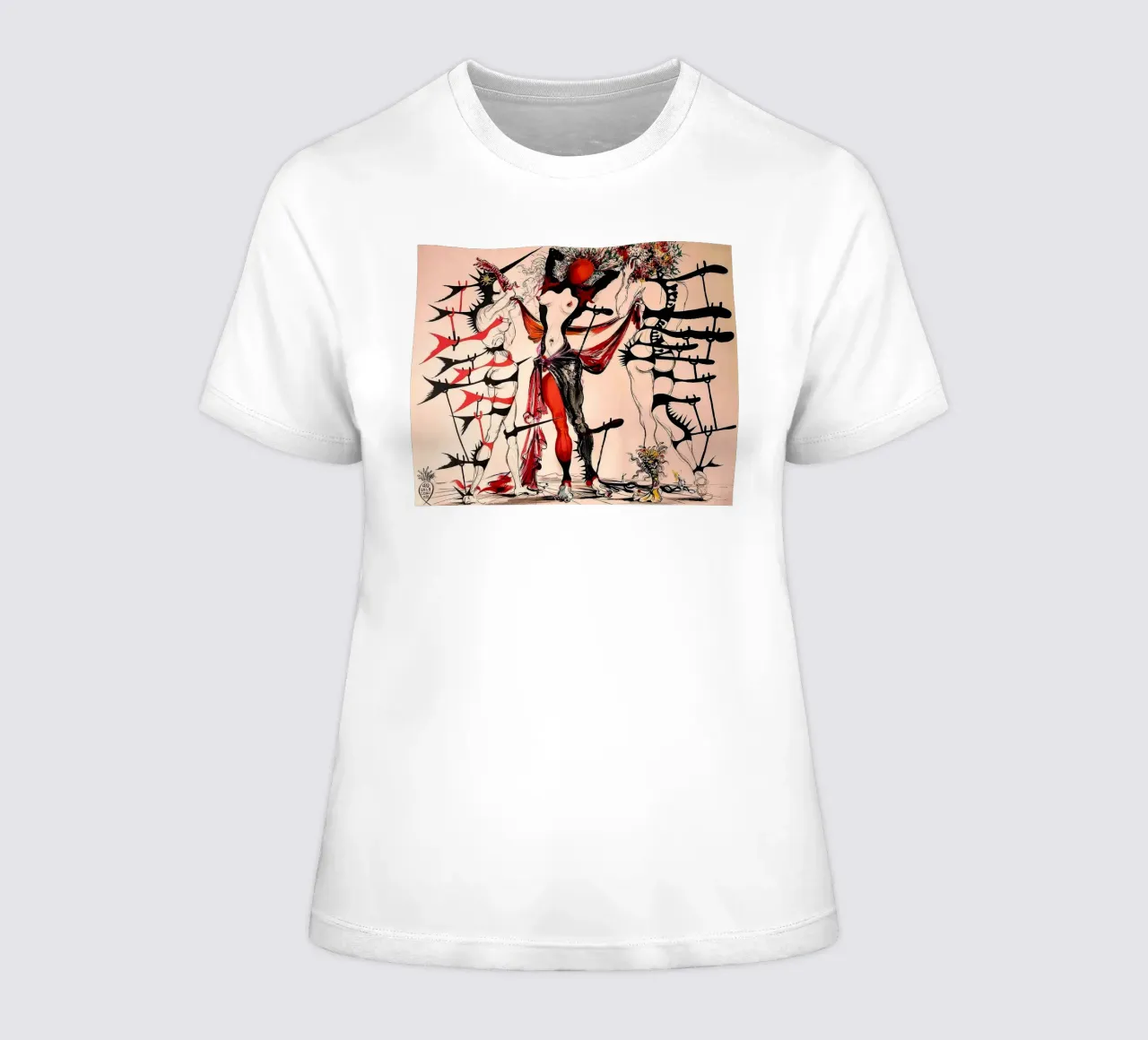 Femmes fleurs t-shirt ajusté pour femmes de Ettyhmoz