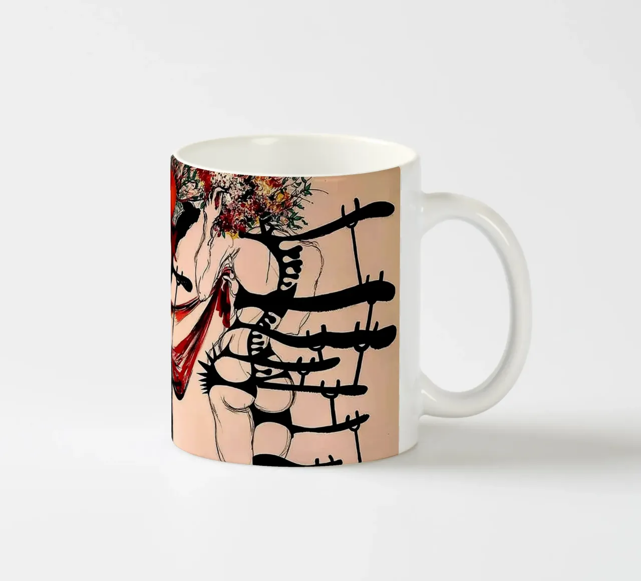 Fiori di donna tazza in ceramica da Ettyhmoz