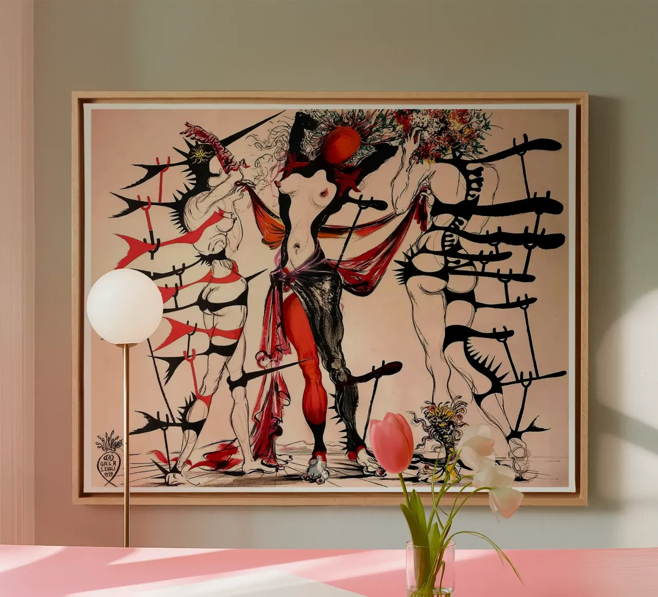 Fiori di donna tela con Cornice a cassetta da Ettyhmoz