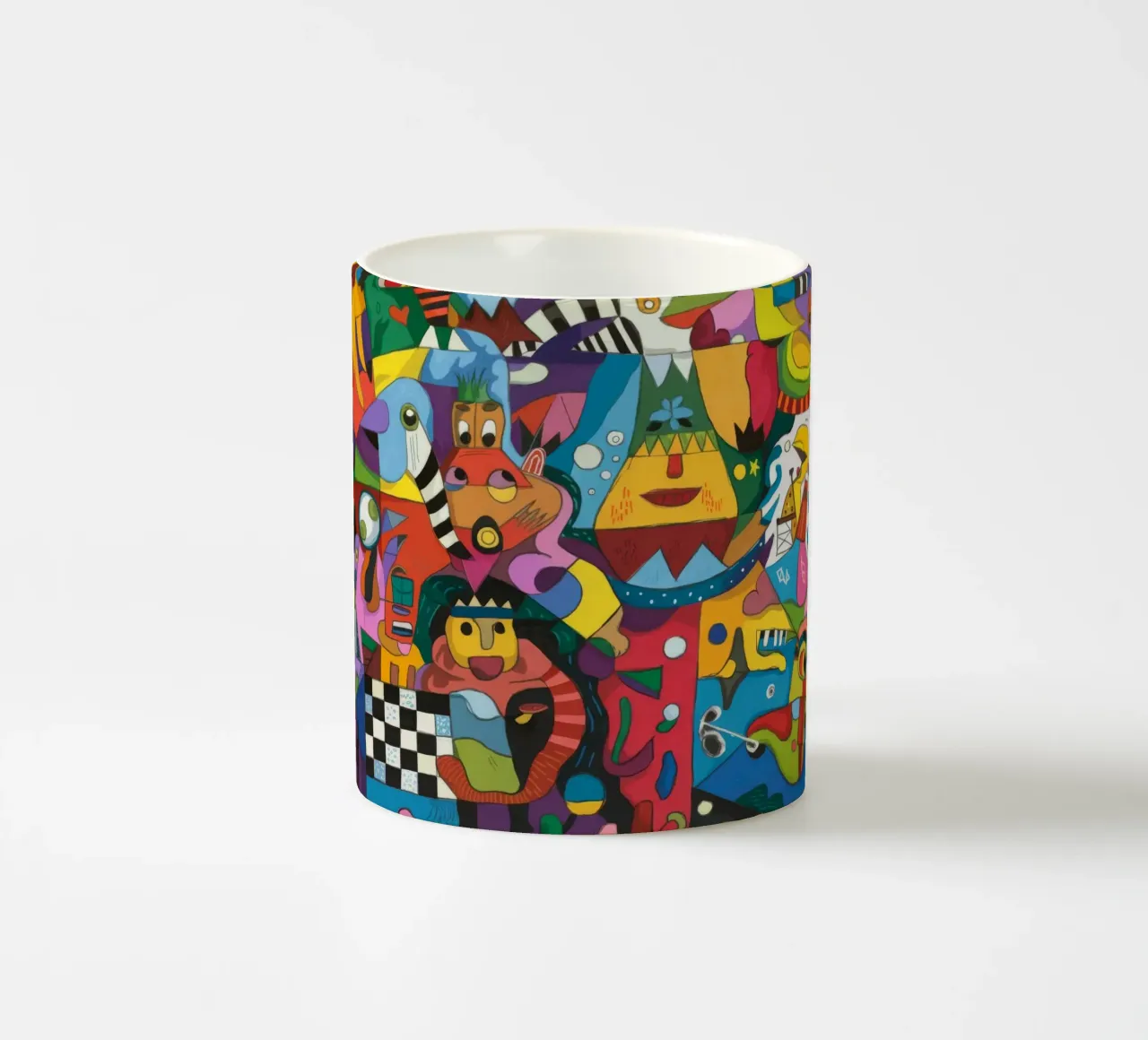 Vivida sinfonia astratta tazza in ceramica da Monarco Virtuoso
