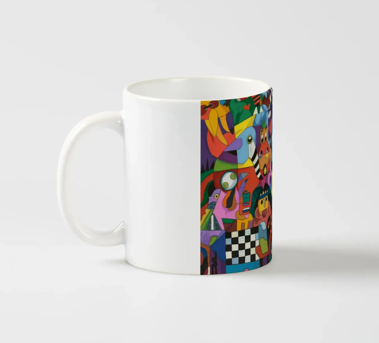 Vivida sinfonia astratta tazza in ceramica da Monarco Virtuoso