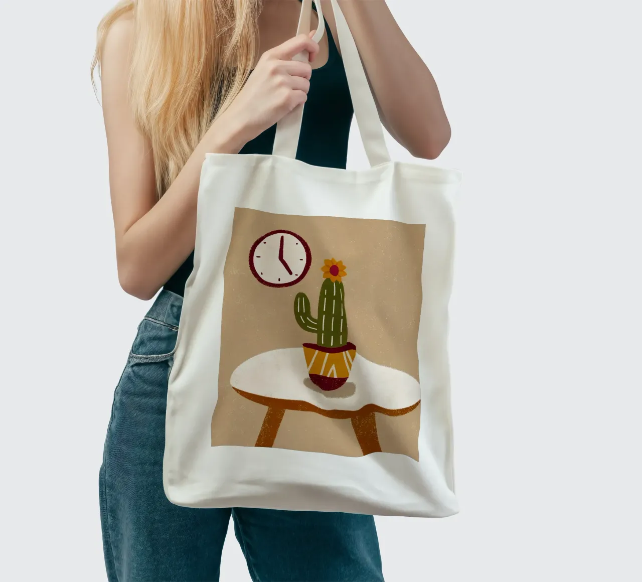 Retro Pop Cactus borsa in juta da THE LATEST SHOP