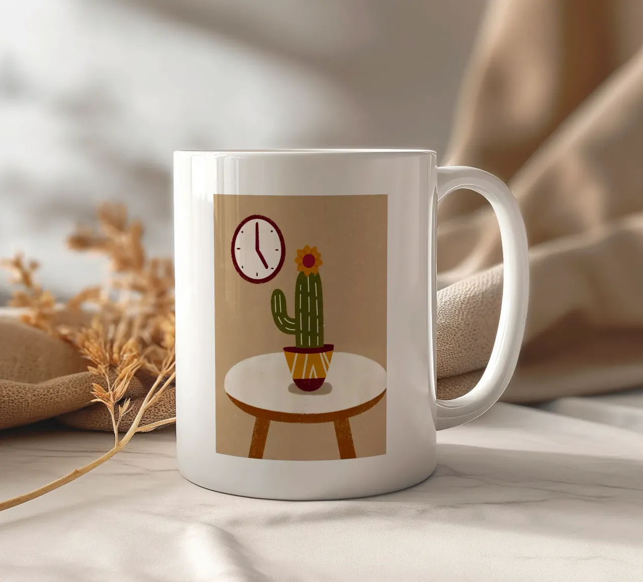 Retro Pop Cactus tazza in ceramica da THE LATEST SHOP