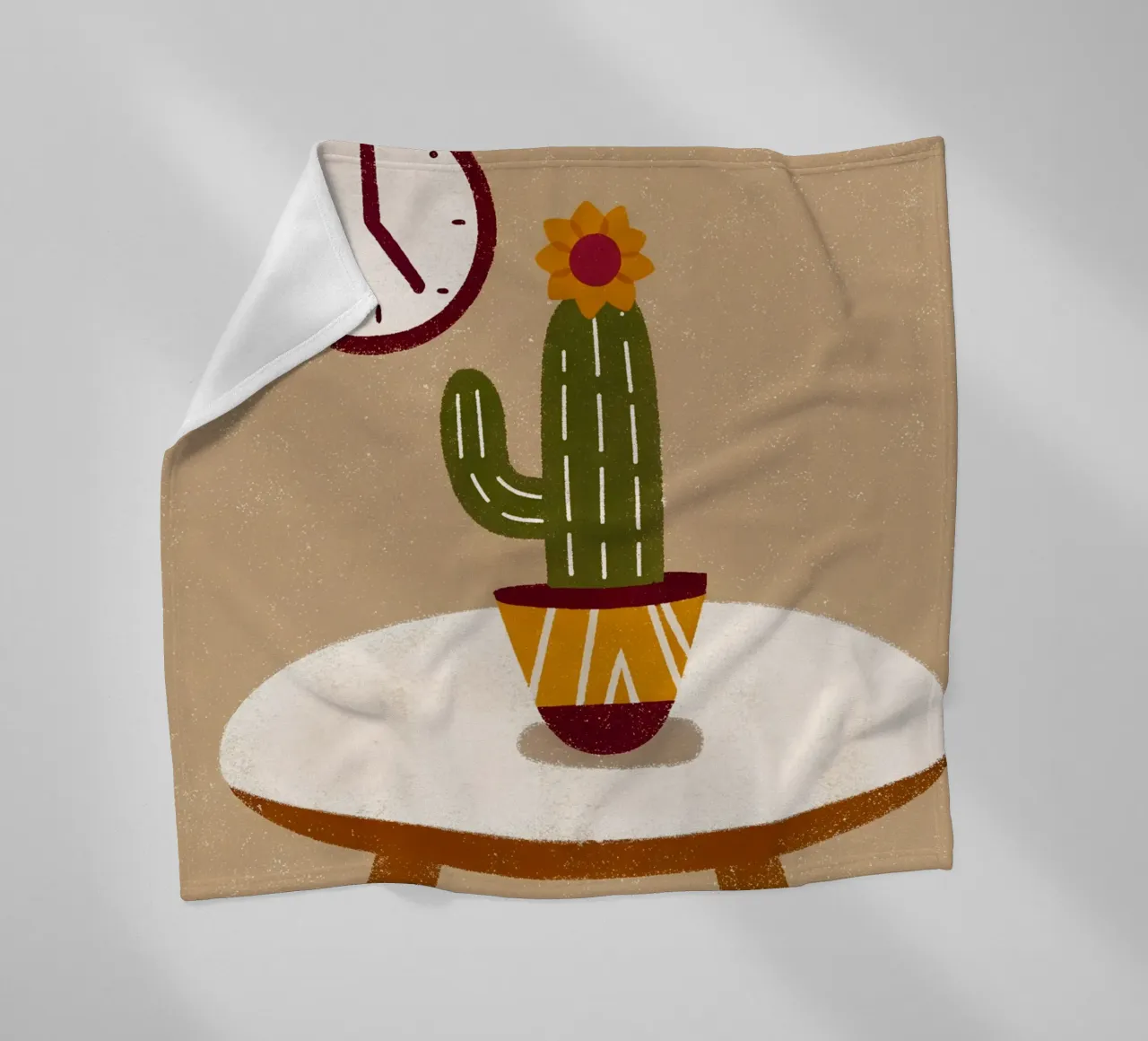 Retro Pop Cactus coperta in pile da THE LATEST SHOP