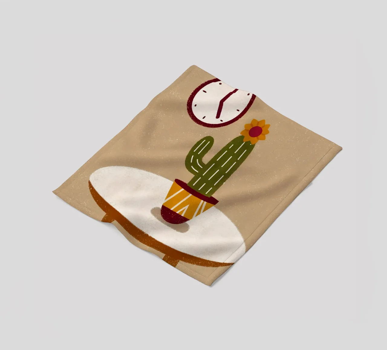 Retro Pop Cactus coperta in pile da THE LATEST SHOP