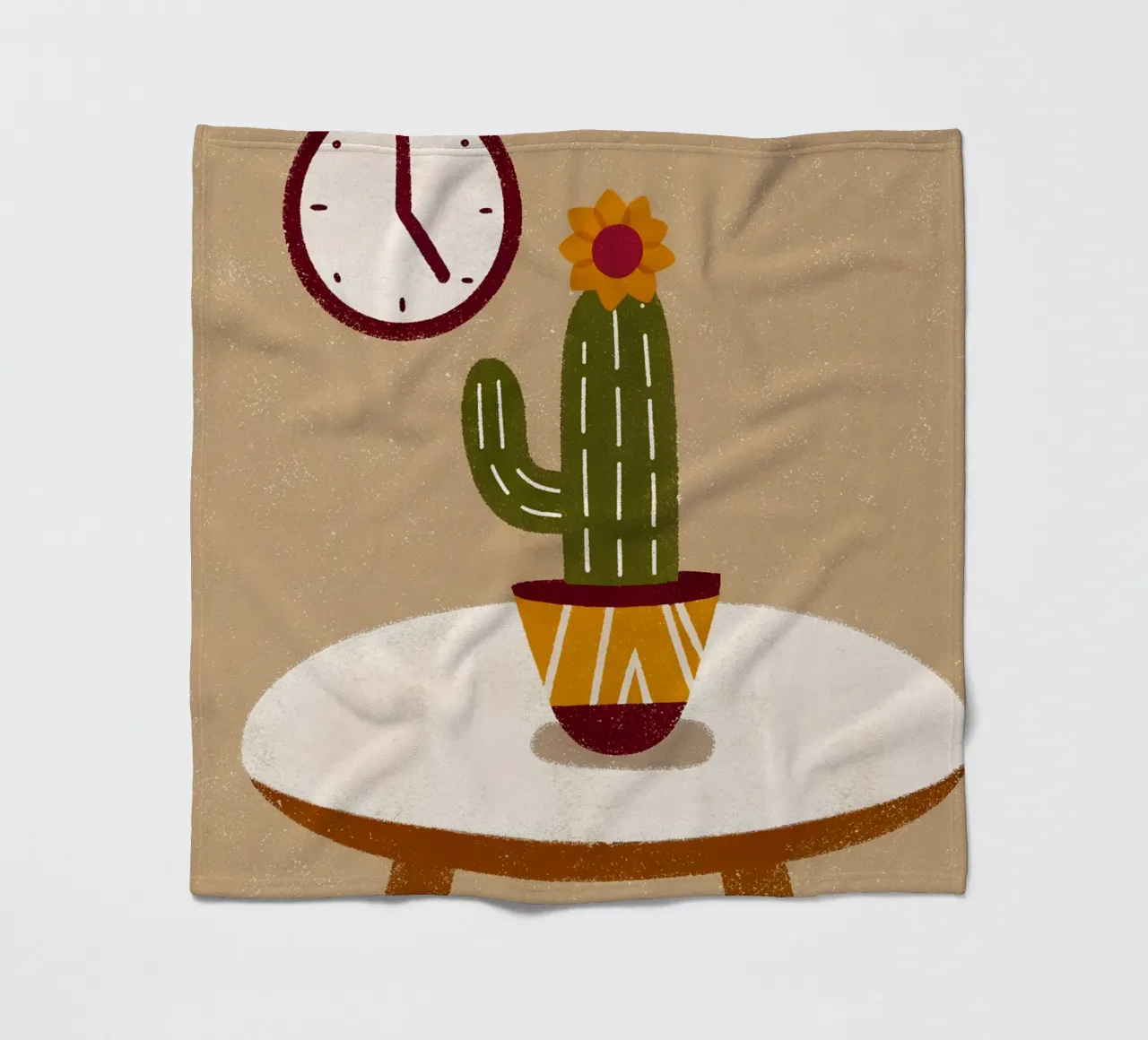 Retro Pop Cactus coperta in pile da THE LATEST SHOP