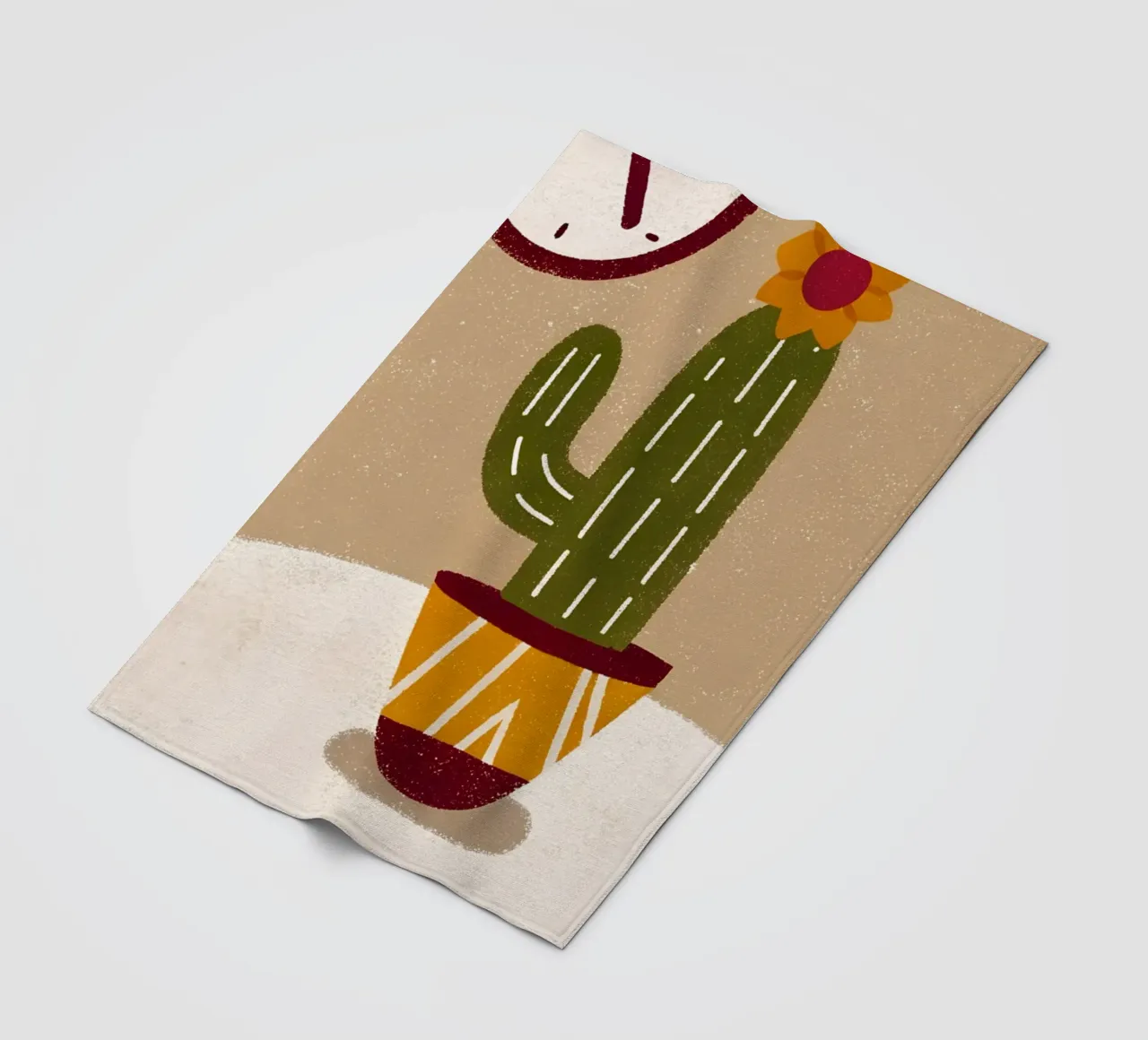 Retro Pop Cactus coperta in pile da THE LATEST SHOP