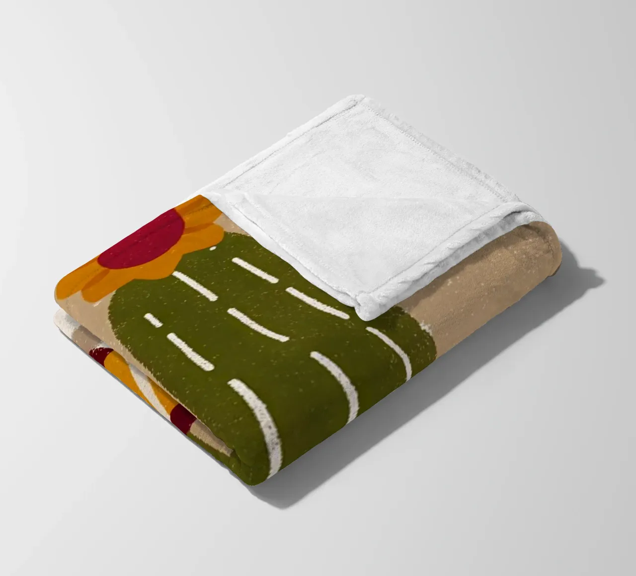 Retro Pop Cactus coperta in pile da THE LATEST SHOP