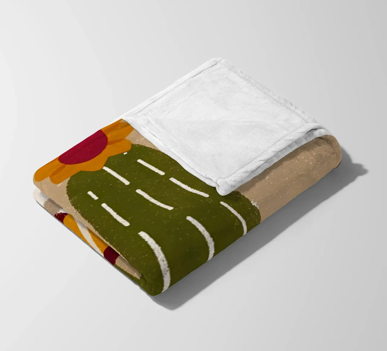 Retro Pop Cactus coperta in pile da THE LATEST SHOP