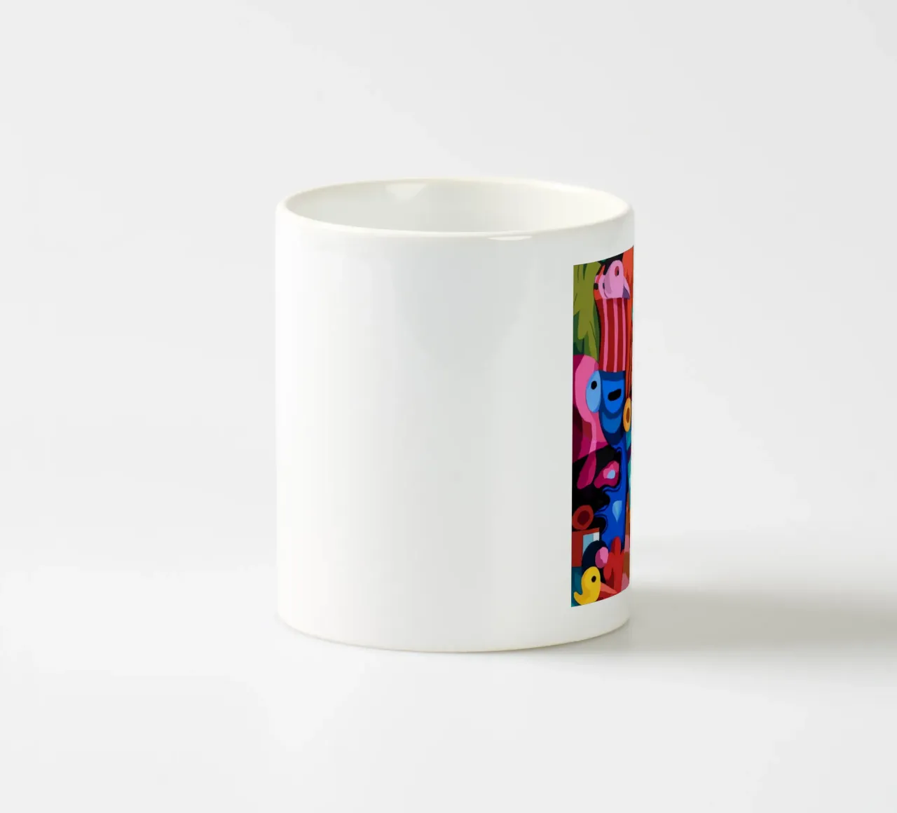 Sfilata di creature colorate tazza in ceramica da Monarco Virtuoso