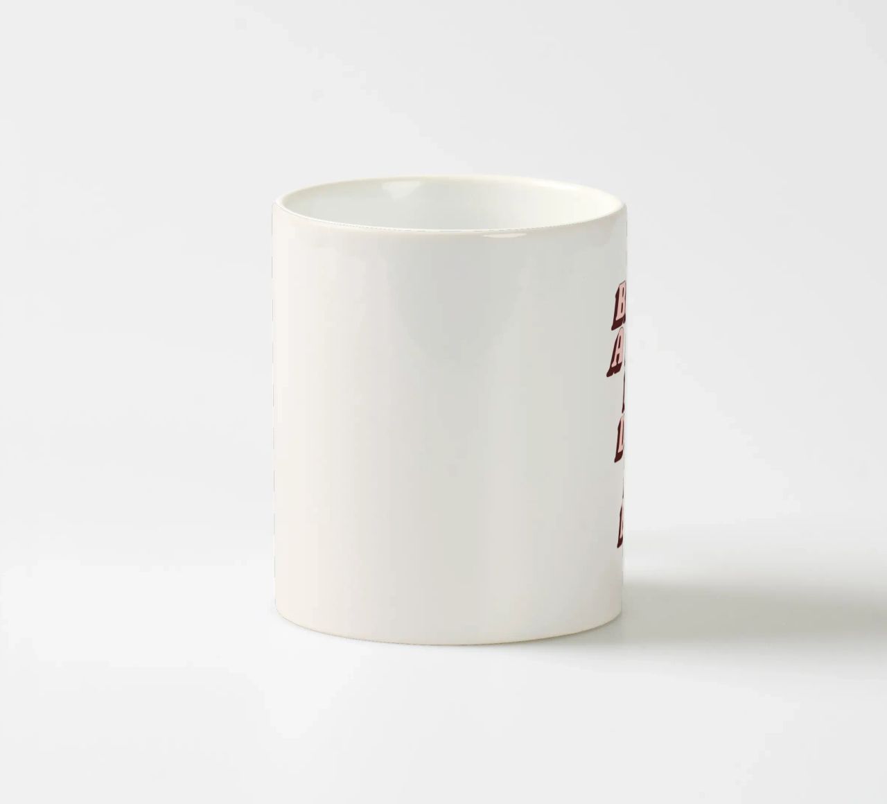 Bit of a Mess but Doing My Best Humorous Typography Print ceramic mug by THE MOTIVATED TYPE