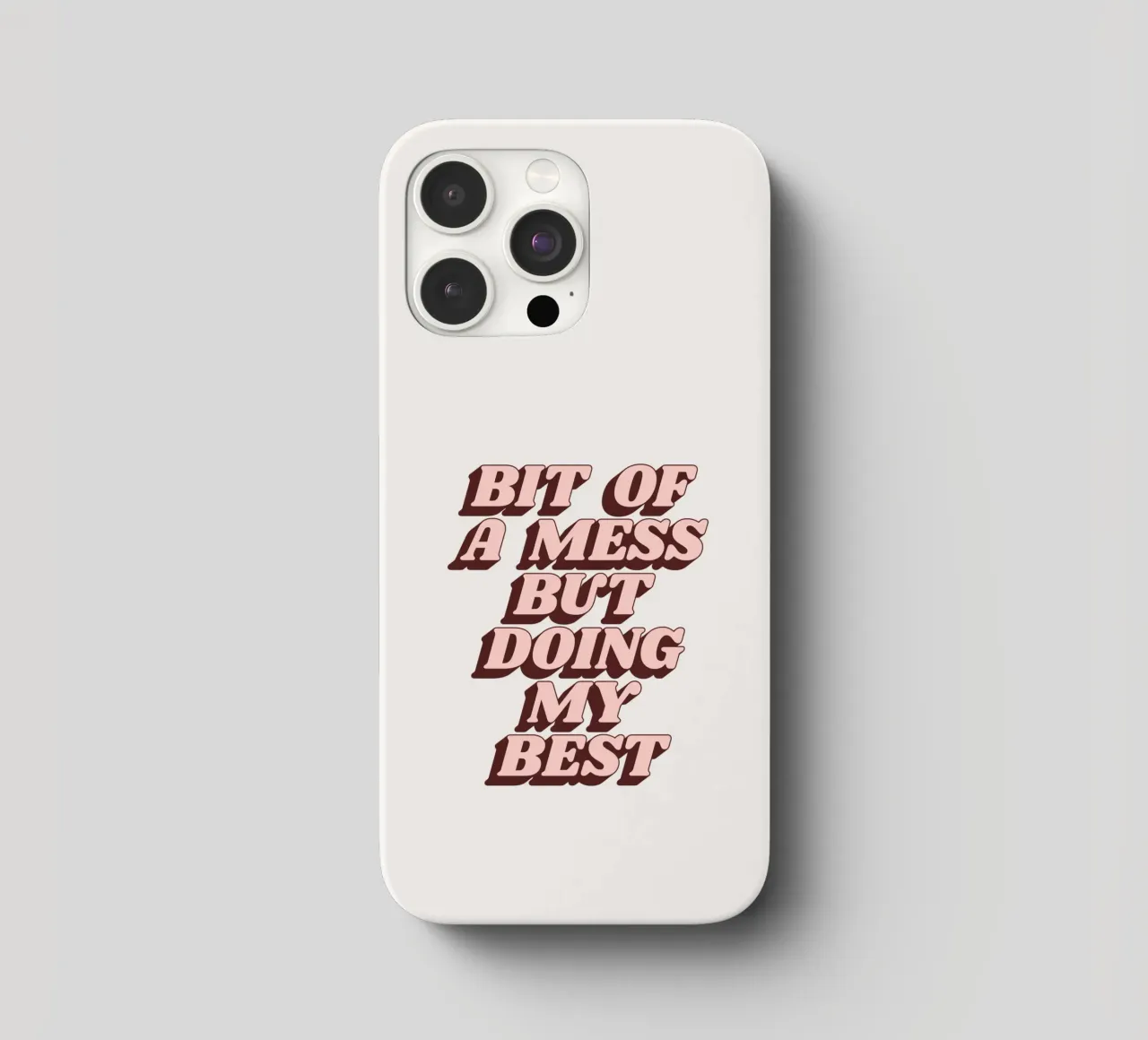 Un po' di confusione ma faccio del mio meglio Stampa tipografica umoristica cover iphone da THE MOTIVATED TYPE