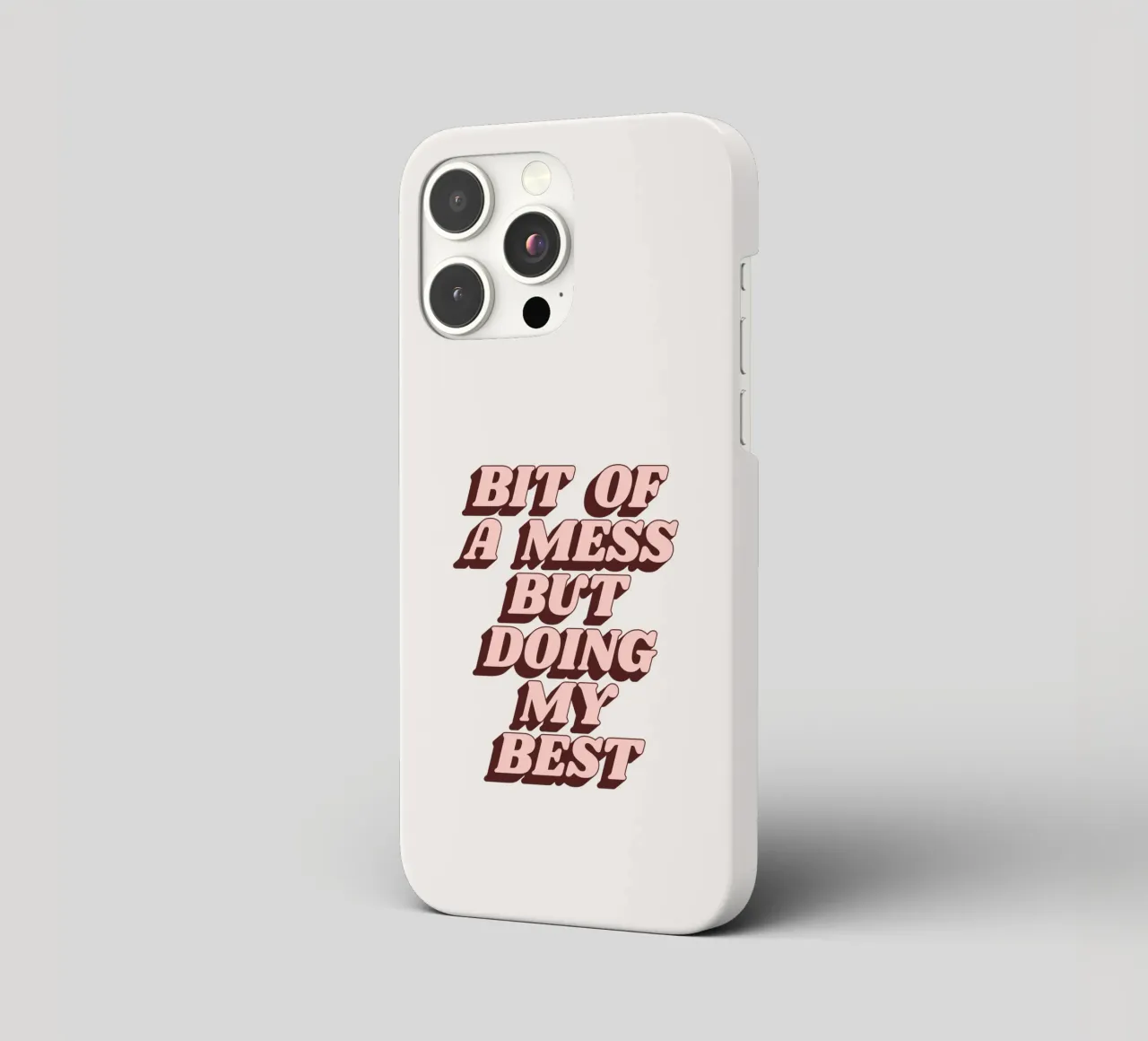 Un po' di confusione ma faccio del mio meglio Stampa tipografica umoristica cover iphone da THE MOTIVATED TYPE
