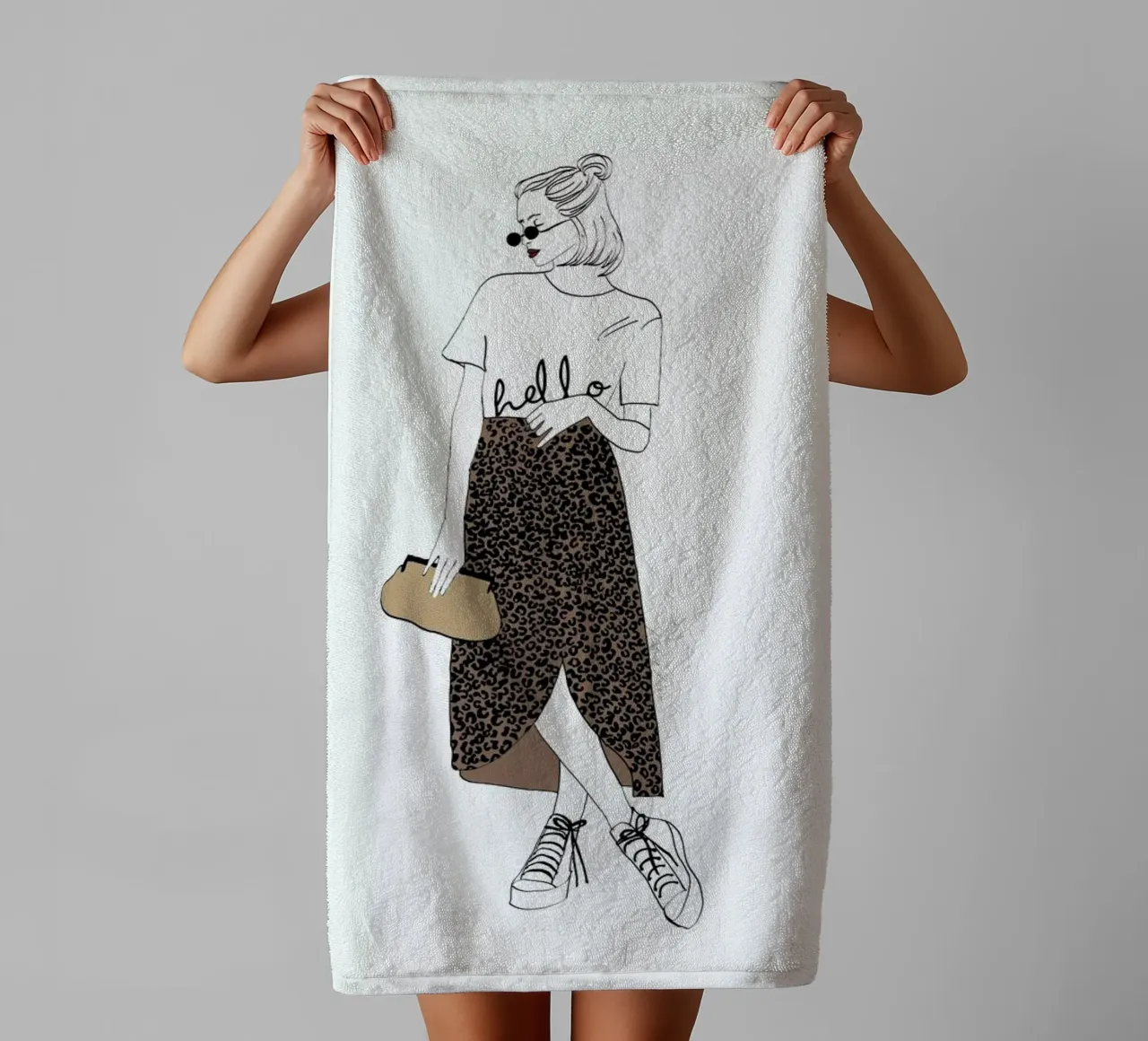 Hello Leo asciugamano da bagno da Nathys_illustration