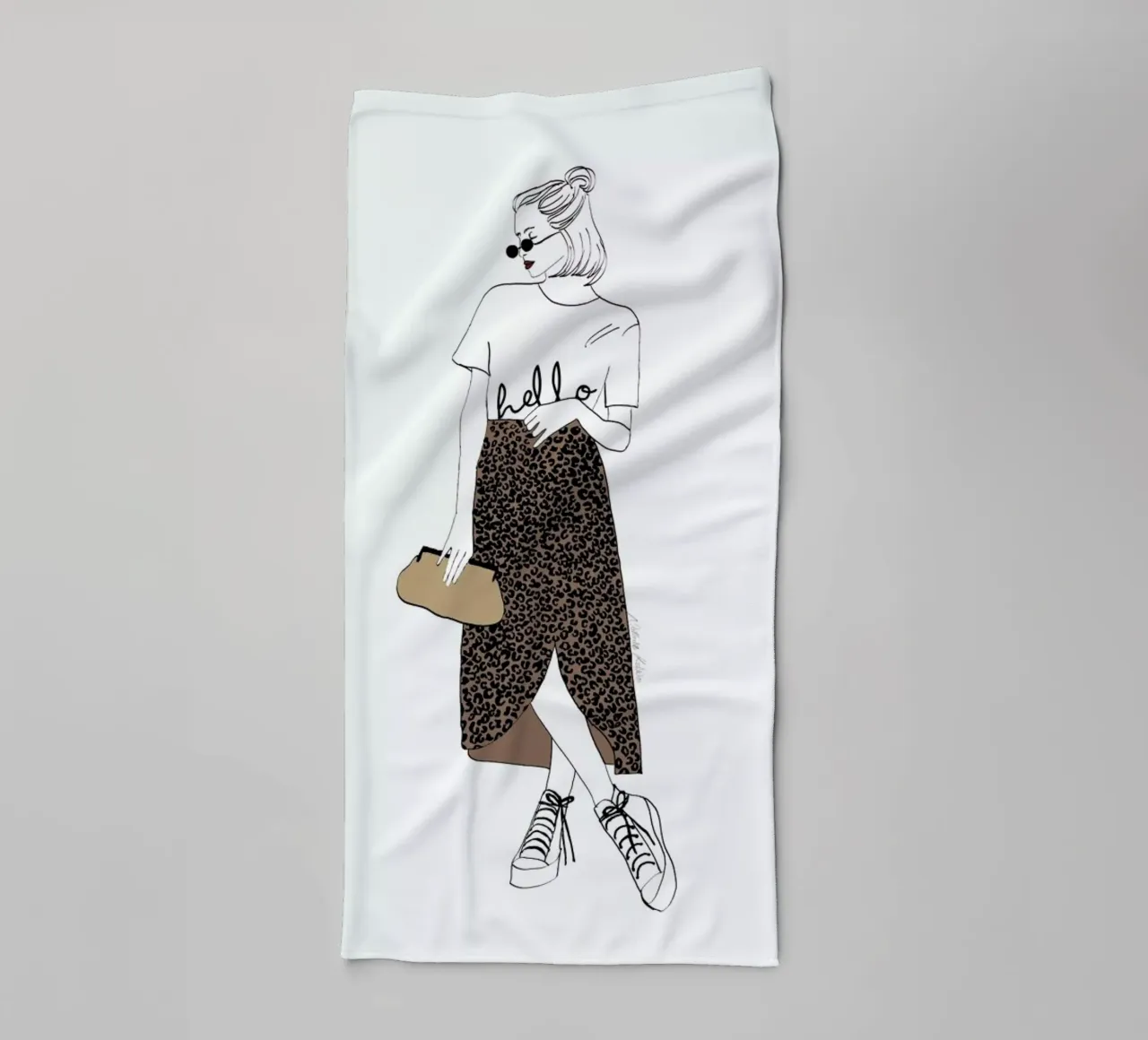 Hello Leo asciugamano da bagno da Nathys_illustration