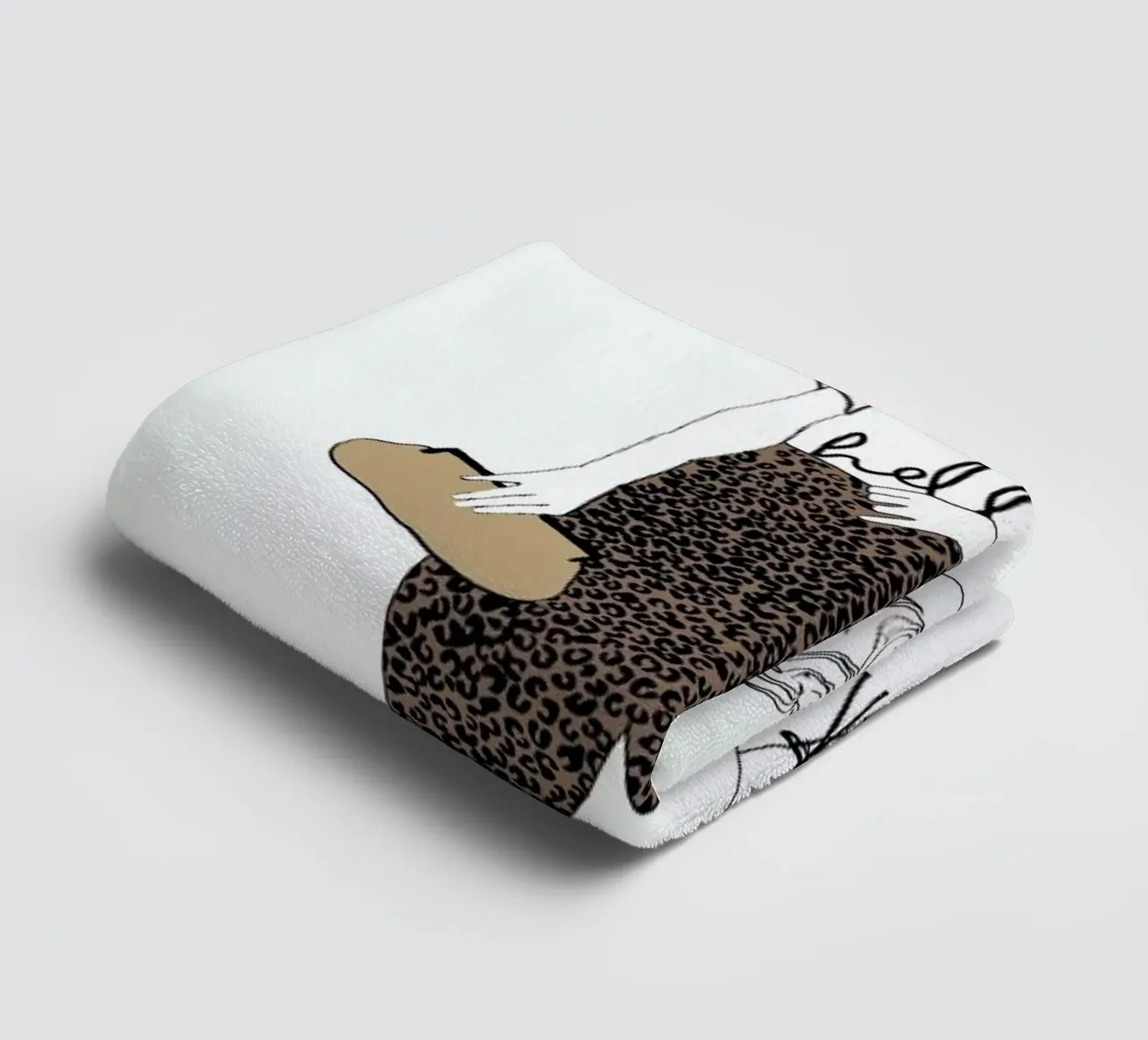 Hello Leo asciugamano da bagno da Nathys_illustration