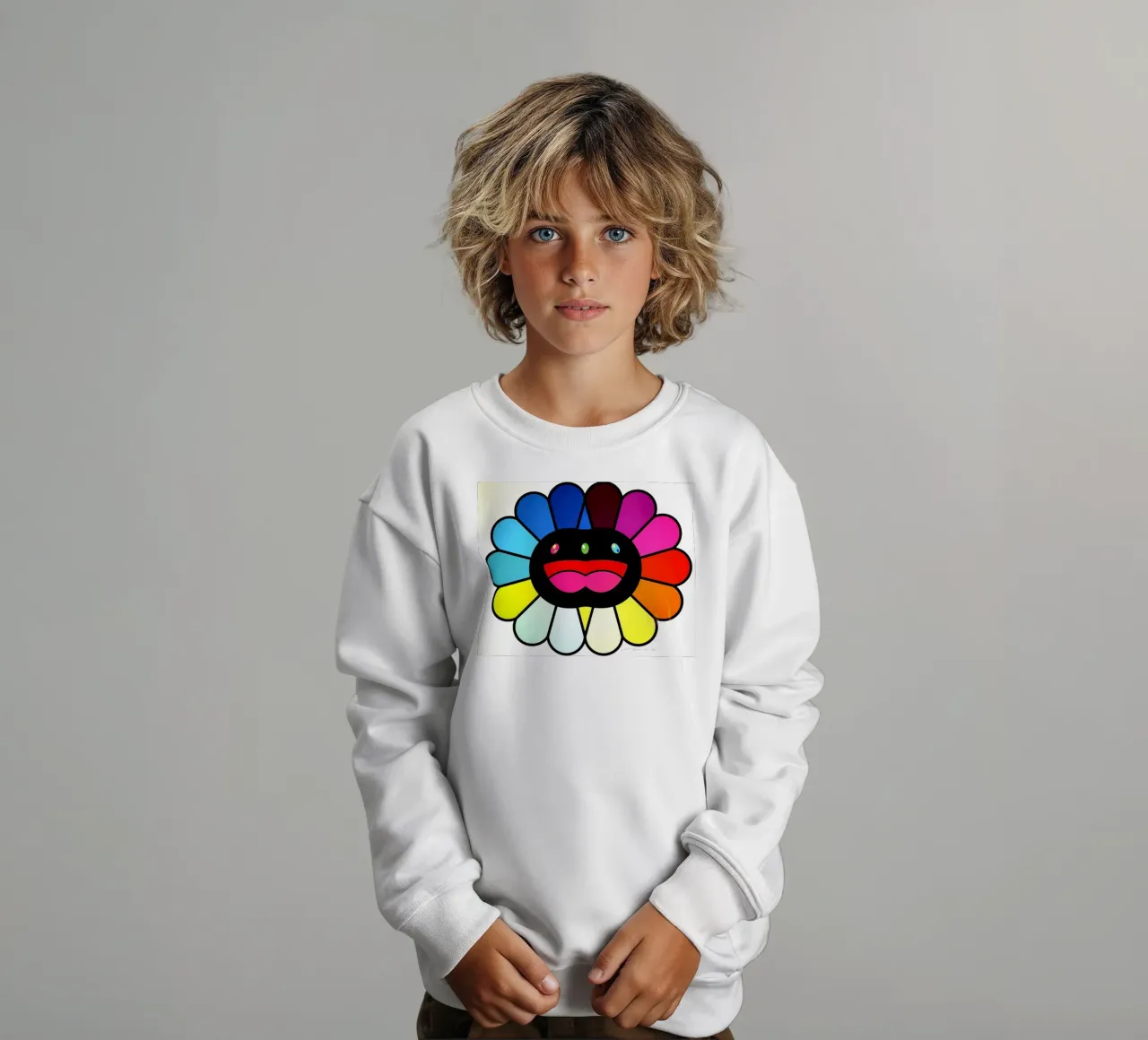 Multicolor Double Face felpa bambino da Ettyhmoz