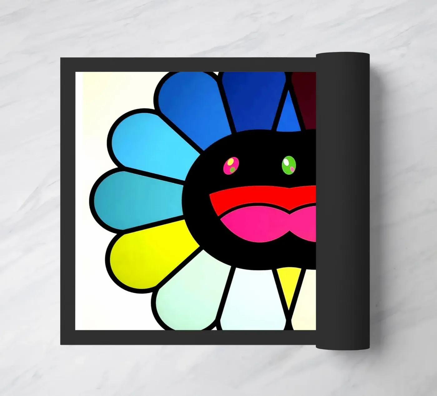 Multicolor Double Face doormat by Ettyhmoz