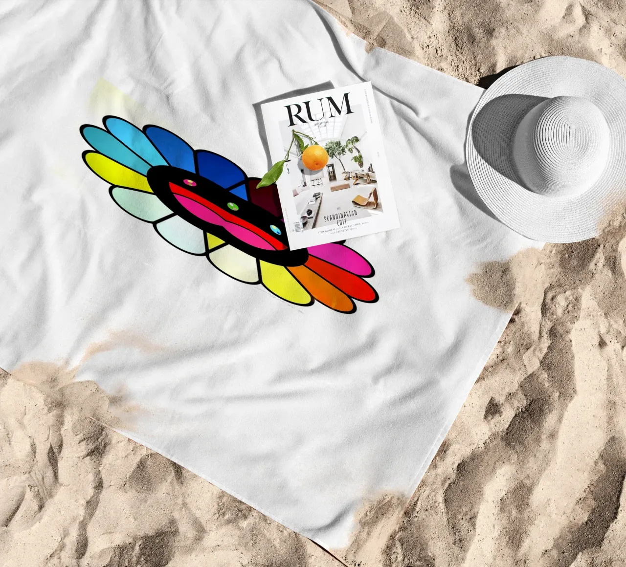 Multicolor Double Face telo mare da Ettyhmoz