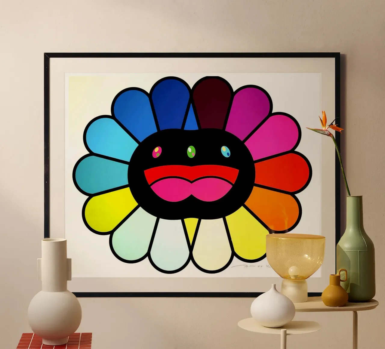 Multicolor Double Face poster con telaio in alluminio da Ettyhmoz
